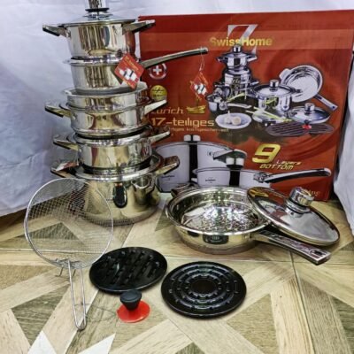 17 Pieces Swiss Home Cookware Set