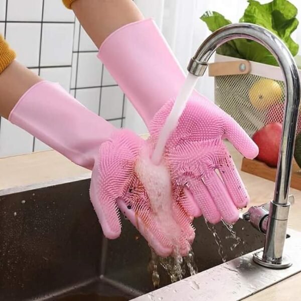 Magic Silicone Dish Washing Gloves
