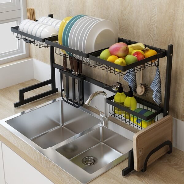 Over The Sink Dish Drying Kitchen Rack Organizer