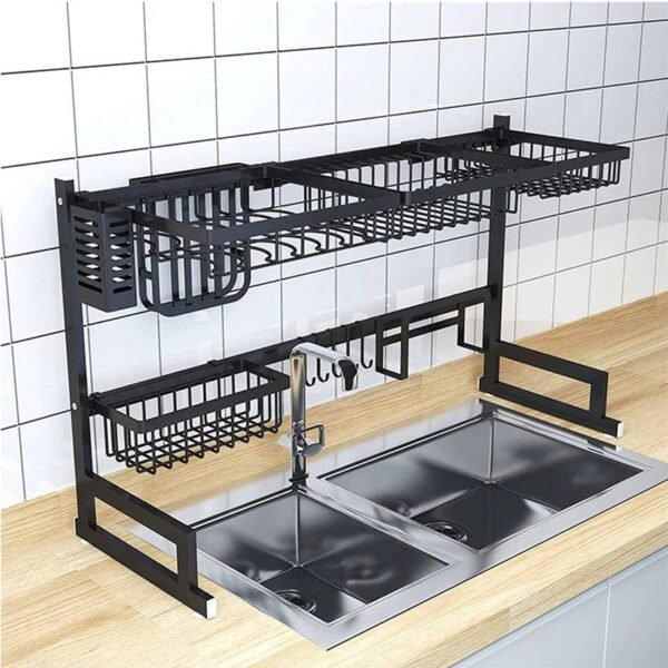Over The Sink Dish Drying Kitchen Rack Organizer