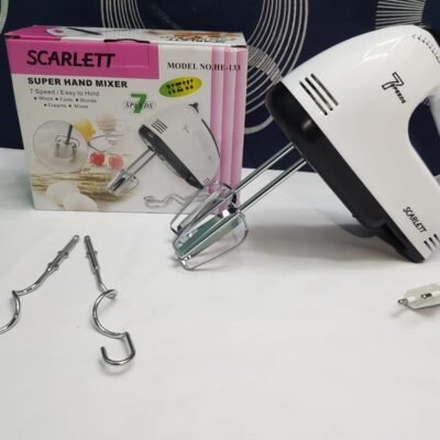 Scarlett 7-Speed Hand Mixer With Stand & Bowl