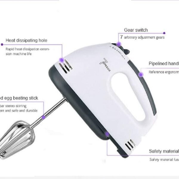 Scarlett 7-Speed Hand Mixer With Stand & Bowl