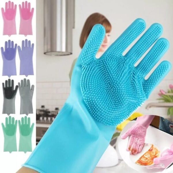 Magic Silicone Dish Washing Gloves