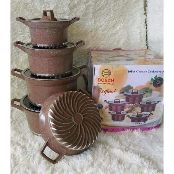 10pcs Bosch Granite Cooking Pots / Cookware Set
