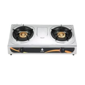 Nunix Stainless Steel 2 Burner Gas Stove