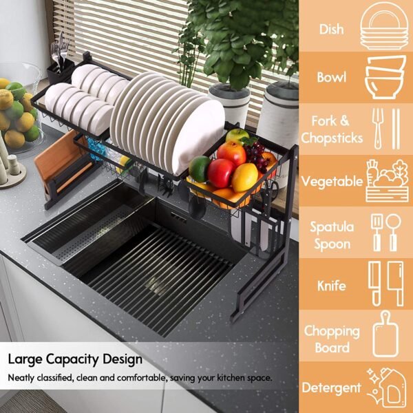 Over The Sink Dish Drying Rack