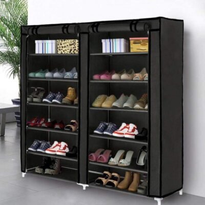 36-Pairs Shoe Rack with Nonwoven Fabric Cover