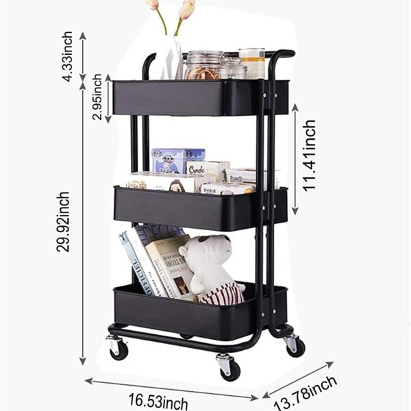 3 Shelves, Mobile kitchen Organizer