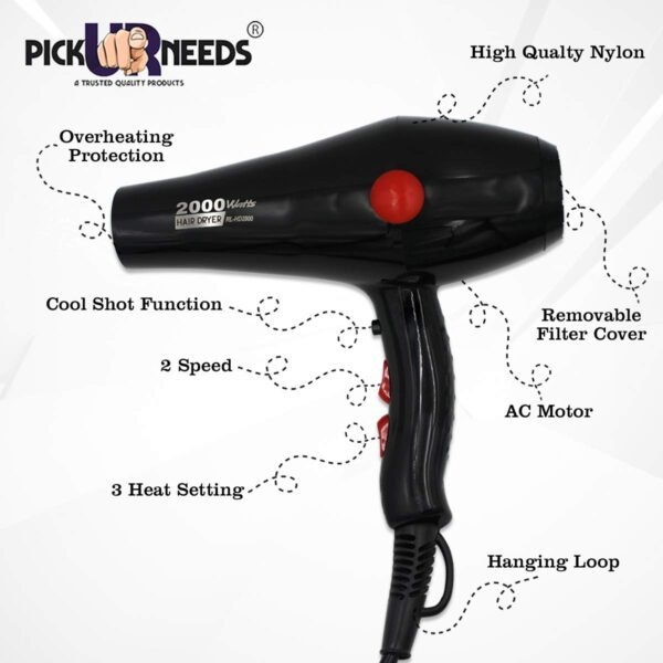 Blow Dryer - Professional Hair Drier Black