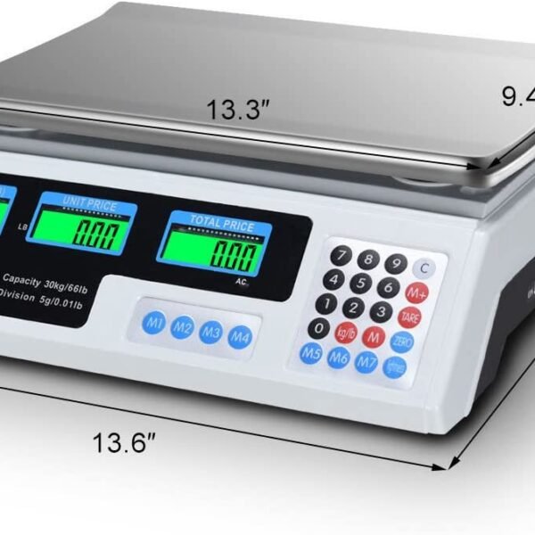 40kgs Digital Scale Price Computing Deli Electronic Counting Weight