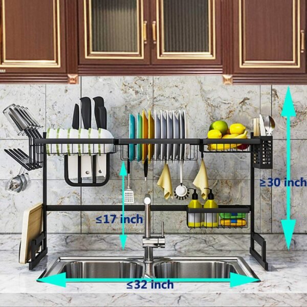 Over the Sink Dish Drying Rack