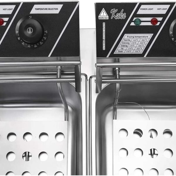 Nunix 6L+ 6L Double Stainless Steel Deep Fryer
