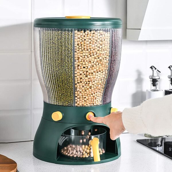 4-Grid Rotatable Cereal Dispenser