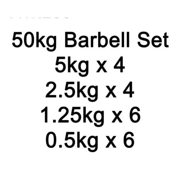 50kg Barbell Dumbbell Gym Set