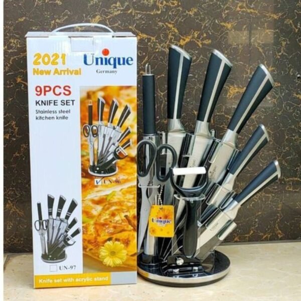 9pcs UNIQUE Stainless Steel Knife Set
