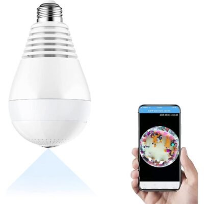 Nanny camera bulb with light