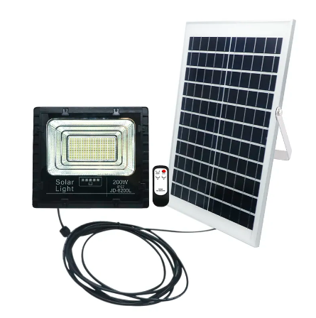 JD-8200L-200W-Solar-Flood-Light