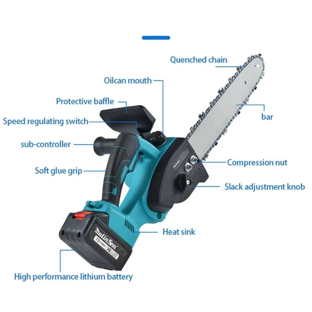 Mulinsen Brushless 21V Battery Chainsaw