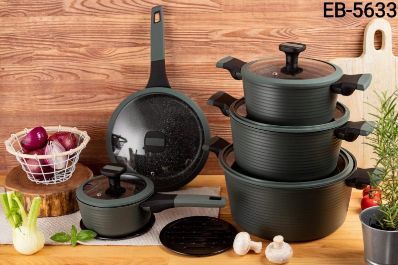 12pcs marble edenberg cookware set