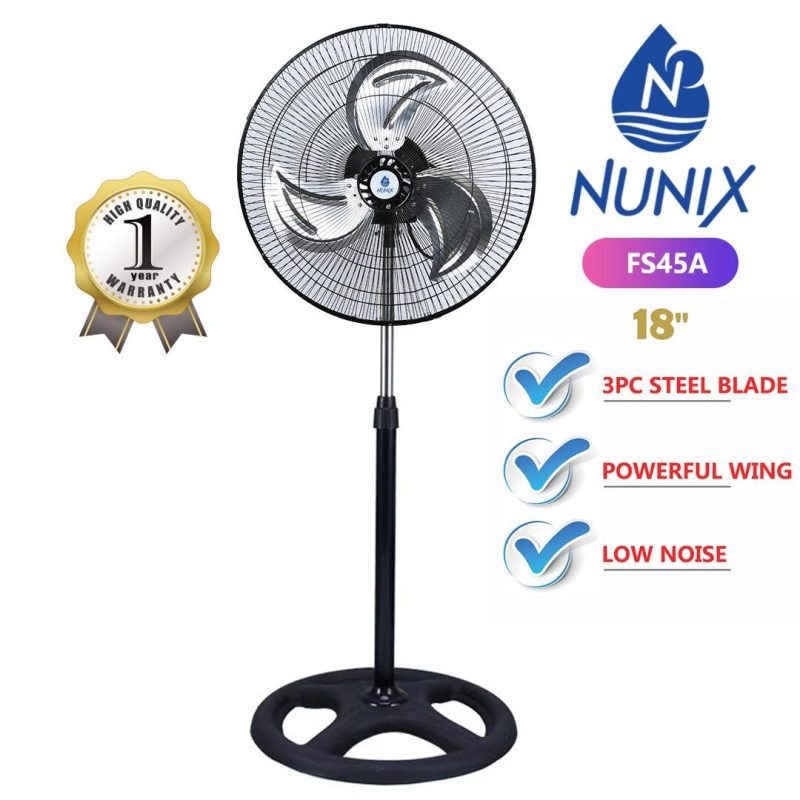 Nunix Free  Standing  Fan 18" FS45A