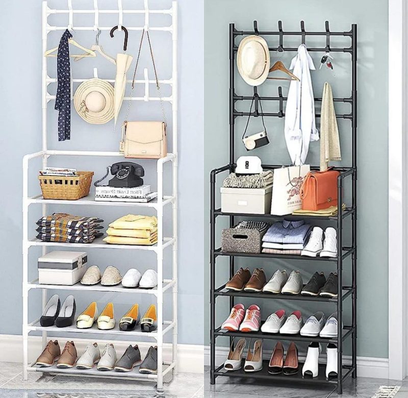 5 Tiers Shoerack with hangers - Image 2