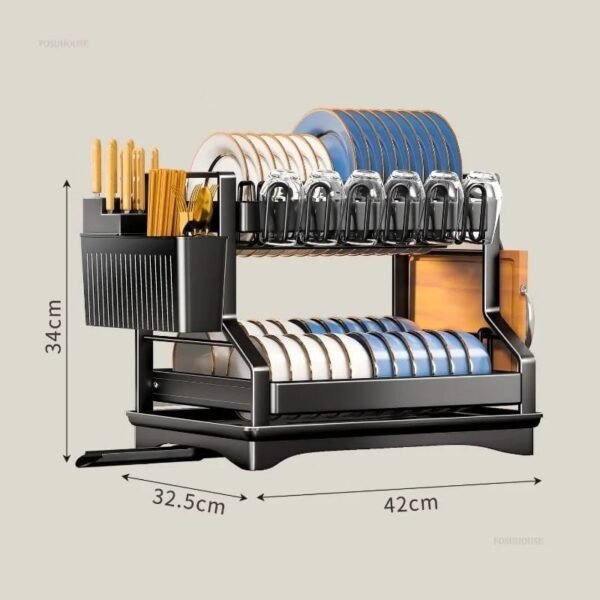Quality 2 layers dish rack