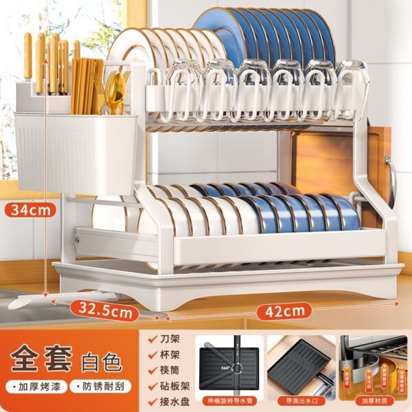 Quality 2 layers dish rack