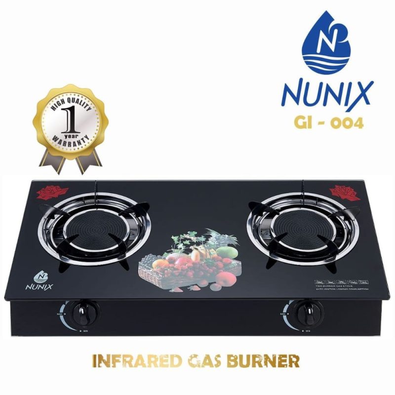 Nunix Infrared 2 gas burners table cooker