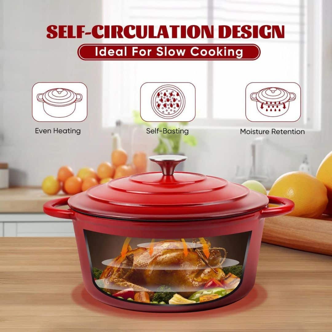 11 pcs enamel cast iron cookware circulation