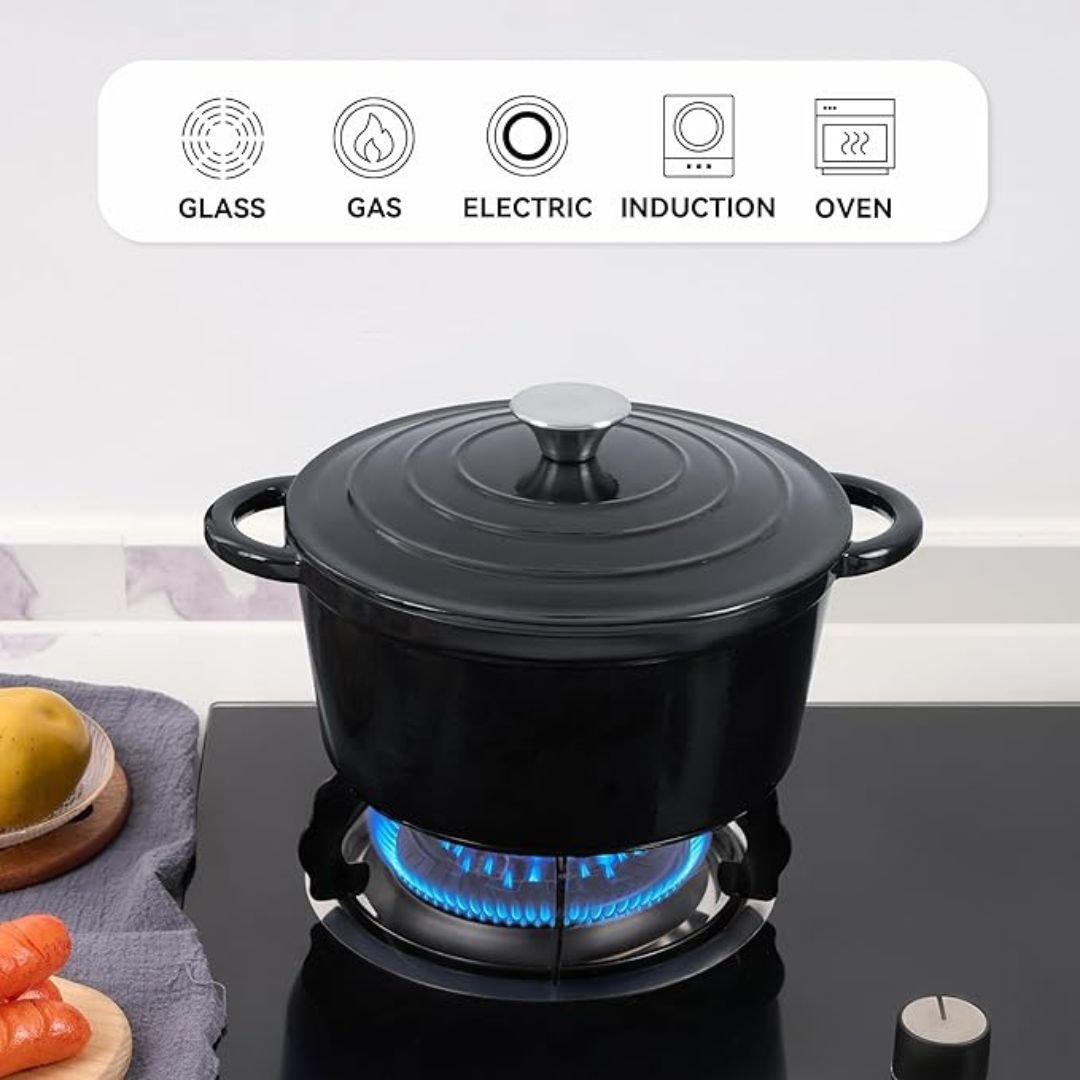 7 pcs enamel cast iron cookware oven