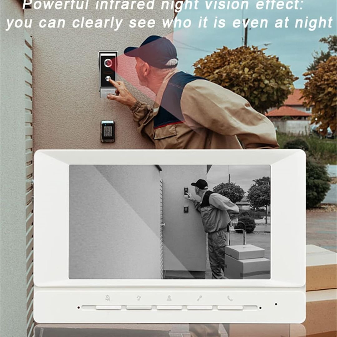 wired video intercom doorbell night vision