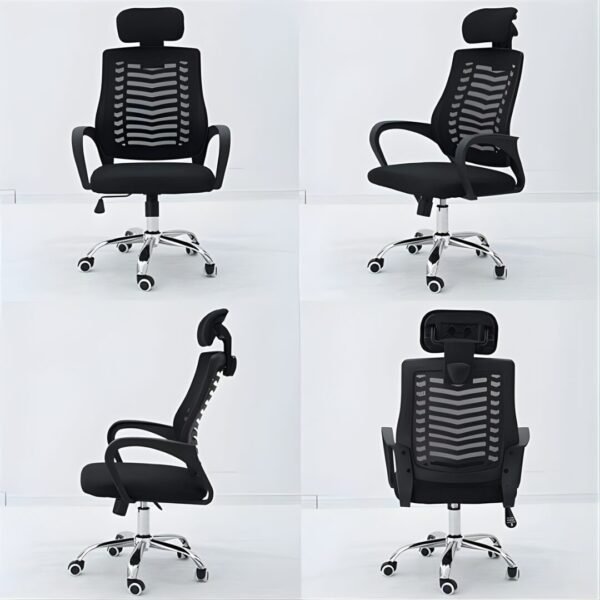 Secretarial Mesh Office Chair with Headrest