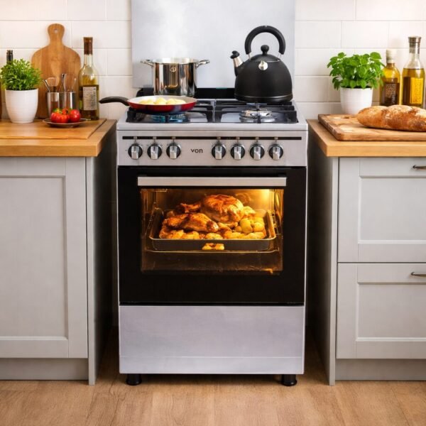 VON 3Gas+1Electric Burner Freestanding Cooker in use in a kitchen