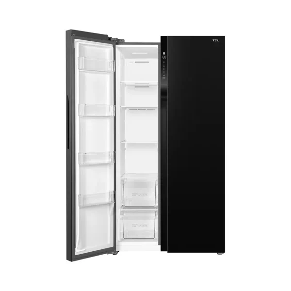 ashnahome-tcl-532l-side-by-side fridge-open-bare
