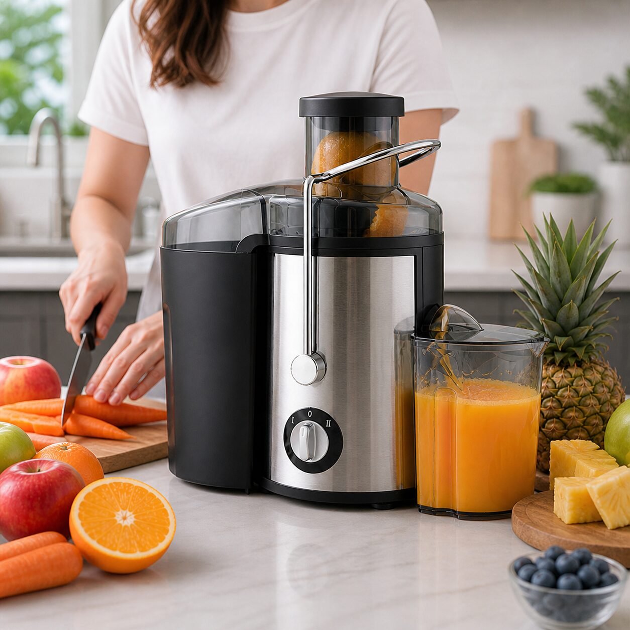 REKI 800W Juice Extractor – 2-Speed Centrifugal Juicer With Wide Feed Chute - Image 10