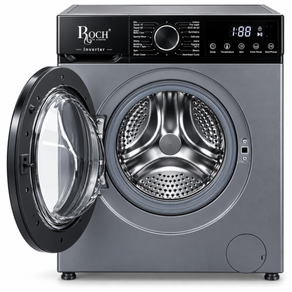 Roch 10KG Fully Automatic Front Load Washing Machine | Inverter Technology | Digital Display