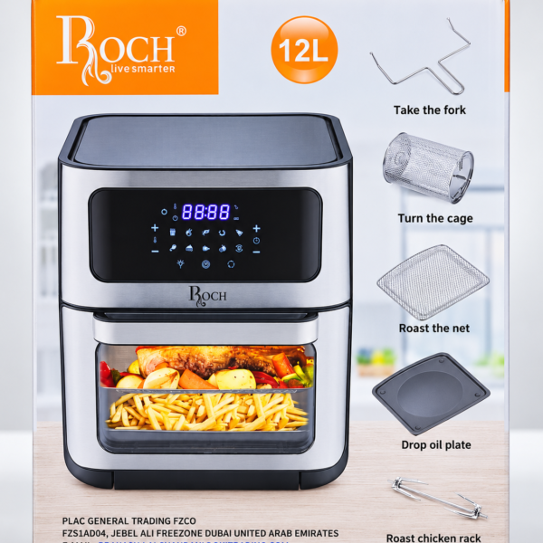 Roch 12L Digital Air Fryer Oven | Touchscreen Multifunction Air Fryer