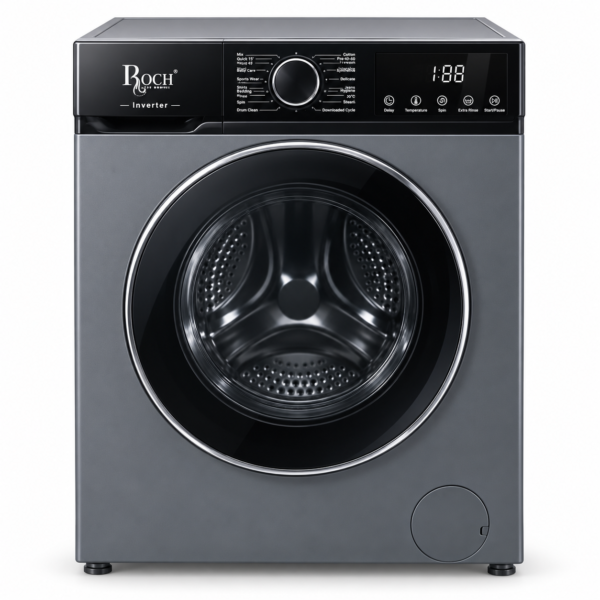 Roch 10KG Fully Automatic Front Load Washing Machine | Inverter Technology | Digital Display